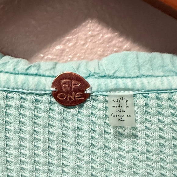 Free People Button Up Cropped Shirt - Picture 2 of 4